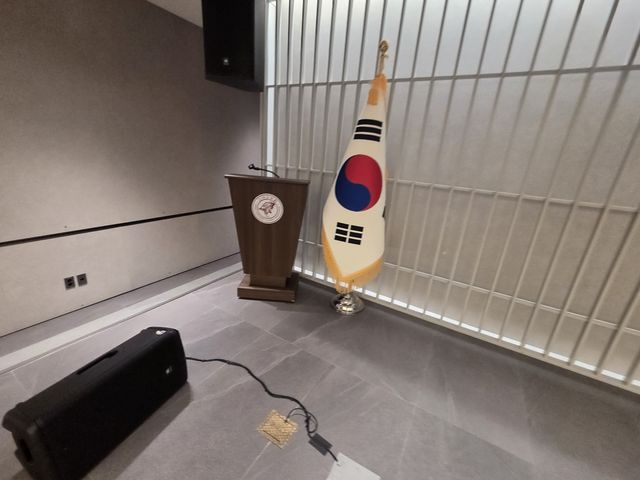 청소를 마친 행사장·연회장 내부